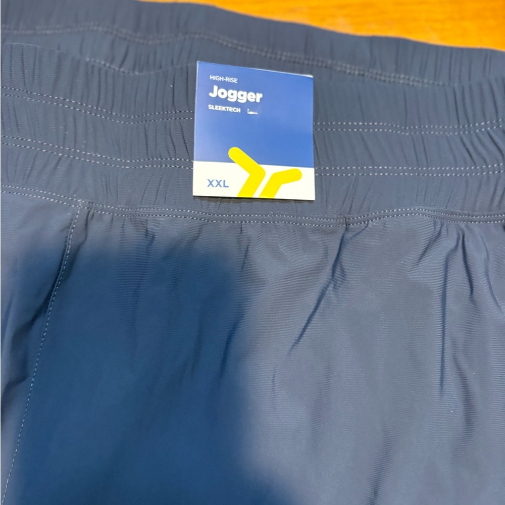 Old Navy High-Waisted SleekTech Cargo Joggers xxl 2x blue women’s - Picture 12 of 13